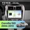 Штатная магнитола Teyes CC4L 6/64 Toyota Corolla 150 (2006-2013) F2 с кнопками