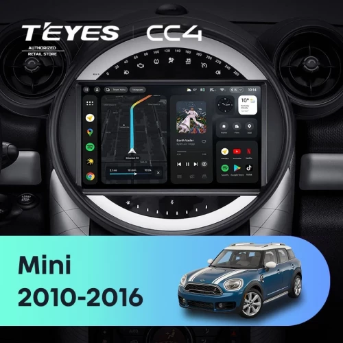 Штатная магнитола Teyes CC4 8/128 Mini Cooper (2010-2016) F2