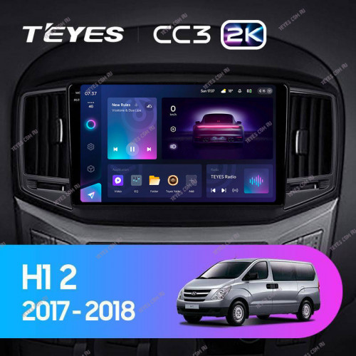Штатная магнитола Teyes CC3 2K 6/128 Hyundai H1 2 (2015-2021) F2