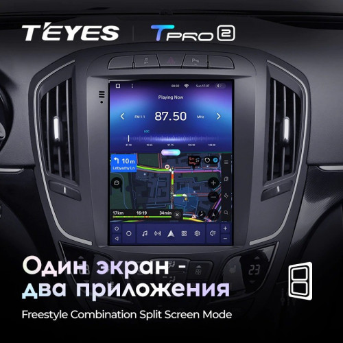 Штатная магнитола Tesla style Teyes TPRO 2 4/32 Opel Insignia 1 рестайлинг (2013-2017)