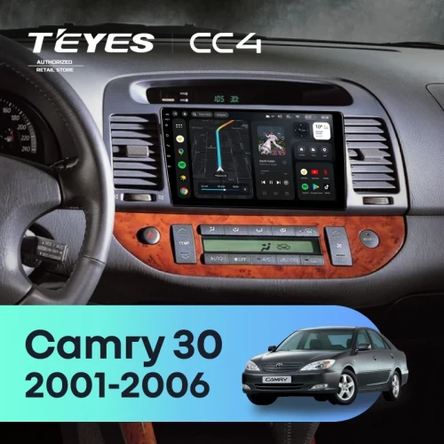 Штатная магнитола Teyes CC4 6/64 Toyota Camry 5 XV 30 (2001-2006) Тип-C (черная)