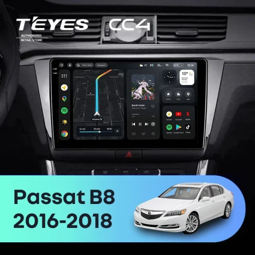 Штатная магнитола Teyes CC4 8/128 Volkswagen Passat B8 (2016-2018)