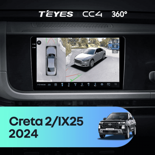 Штатная магнитола Teyes CC4 360 6/64 Hyundai Creta 2 IX25 (2024-2026)