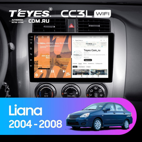 Штатная магнитола Teyes CC3L WiFi 2/32 Suzuki Liana 1 (2004-2008)