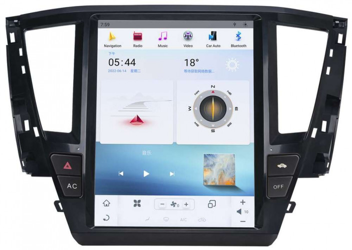 Штатная магнитола Tesla Carmedia ZF-1286-Q6 Mitsubishi Pajero Sport 2020+