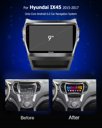 Штатная магнитола Carmedia OL-9703-Q Hyundai Santa Fe 2012+ (Dm)