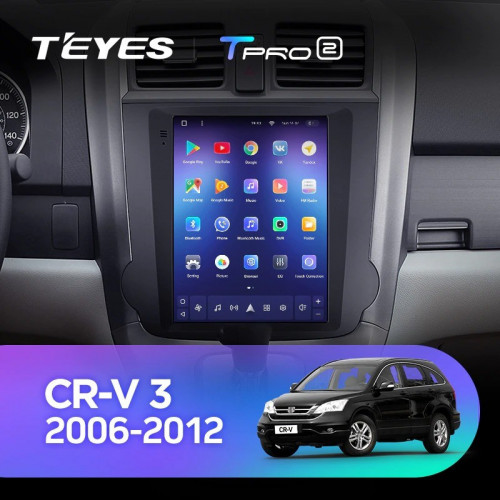 Штатная магнитола Tesla style Teyes TPRO 2 4/32 Honda CR-V 3 RE (2006-2012) Тип-А