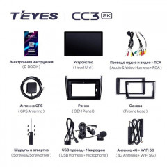 Штатная магнитола Teyes CC3 2K 6/128 Volkswagen Polo 5 (2008-2020) F1 (13")