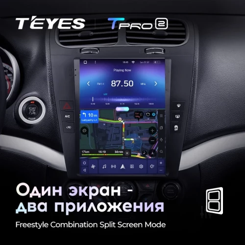Штатная магнитола Tesla style Teyes TPRO 2 4/64 Dodge Journey JC (2011-2020)