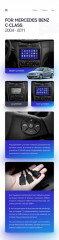 Переходная рамка Mercedes-Benz C-Class W203 CL203 C209 A209 (2004-2011) (9")