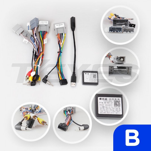 Переходная рамка Honda Jazz 3 / Fit 3 GP GK (2013-2020) Тип-B (10")