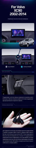 Штатная магнитола Teyes CC3 4/64 Volvo XC90 (2002-2014) F1