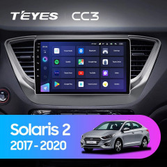 Штатная магнитола Teyes CC3 4/64 Hyundai Solaris 2 (2017-2020) F1 Тип-B