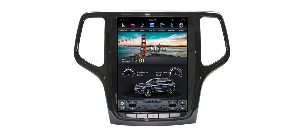 Штатная магнитола Carmedia ZF-1217B Jeep Grand Cherokee (черная)