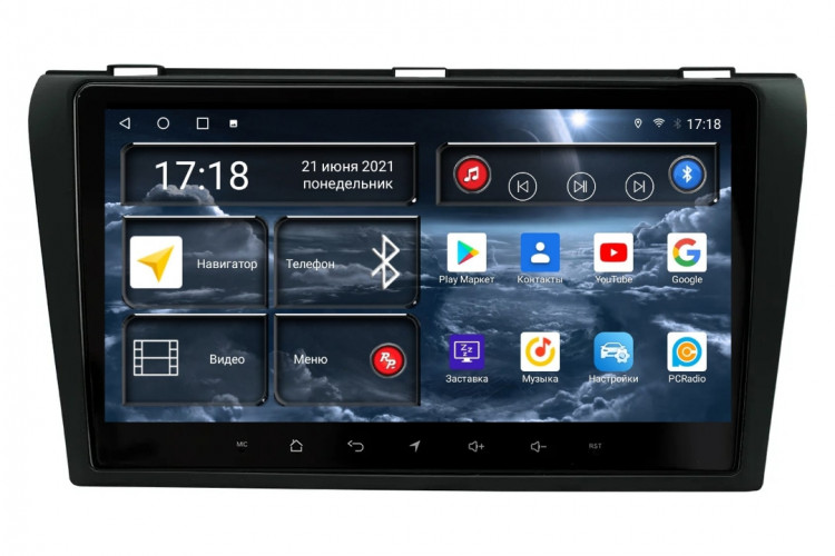 Штатная магнитола Redpower 71013 Mazda 3 1-поколение (07.2006-03.2009)