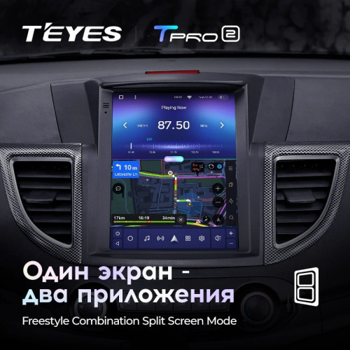 Штатная магнитола Tesla style Teyes TPRO 2 4/32 Honda CR-V 4 RM RE (2011-2015) Тип-A