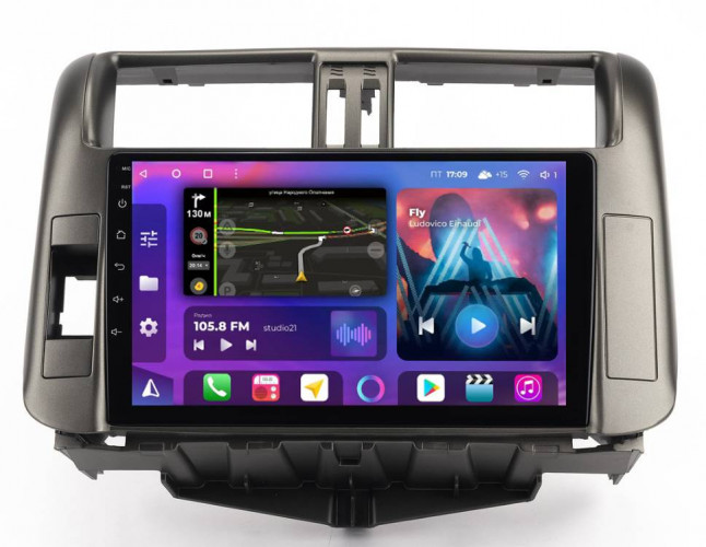 Штатная магнитола FarCar HL065M Toyota Land Cruiser Prado 150 2009-2013 бронза