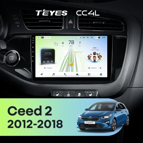 Штатная магнитола Teyes CC4L 6/64 Kia Ceed 2 JD (2012-2018)