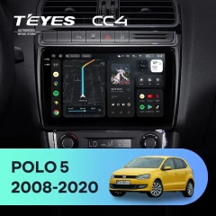 Штатная магнитола Teyes CC4 8/128 Volkswagen Polo 5 (2008-2020)