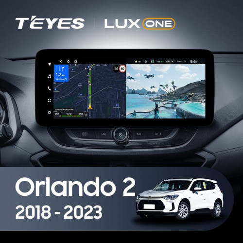 Штатная магнитола Teyes LUX ONE 360 6/128 Chevrolet Orlando 2 (2018-2023) Тип-A