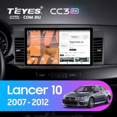 Штатная магнитола Teyes CC3 2K 4/32 Mitsubishi Lancer 10 CY (2007-2012) Тип-A (11")