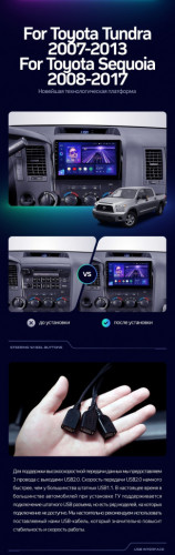 Штатная магнитола Teyes CC3 2K 4/64 Toyota Sequoia XK60 (2008-2017)
