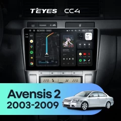Штатная магнитола Teyes CC4 6/64 Toyota Avensis T250 (2003-2009)