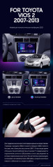 Штатная магнитола Teyes CC3 4/64 Toyota Vios 2 (2007-2013)