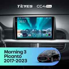 Штатная магнитола Teyes CC4 Pro 12/256 Kia Morning 3 (2017-2023) Тип-A