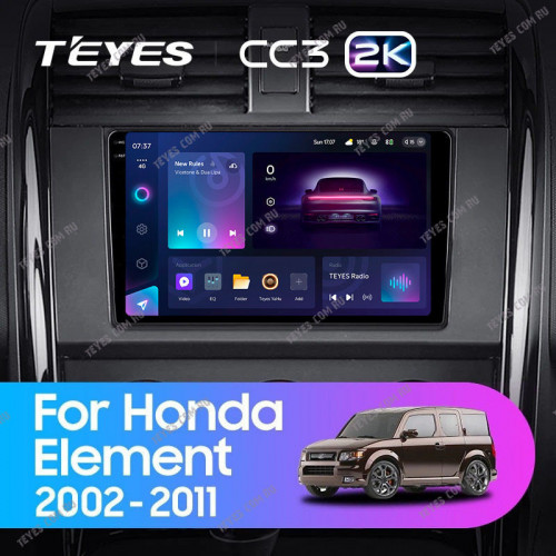 Штатная магнитола Teyes CC3 2K 360 6/128 Honda Element YH (2002-2011)