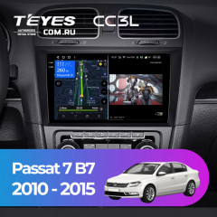 Штатная магнитола Teyes CC3L 4/64 Volkswagen Passat 7 B7 (2010-2015)