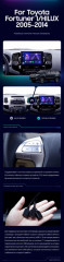 Штатная магнитола Teyes CC3 2K 4/32 Toyota Fortuner (2008-2014) F1