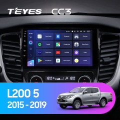 Штатная магнитола Teyes CC3 6/128 Mitsubishi L200 5 (2015-2019) кондиционер F1