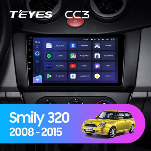 Штатная магнитола Teyes CC3 4/64 Lifan Smily 320 (2008-2015)