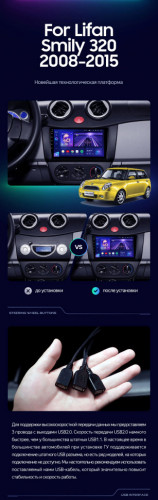 Штатная магнитола Teyes CC3 4/64 Lifan Smily 320 (2008-2015)