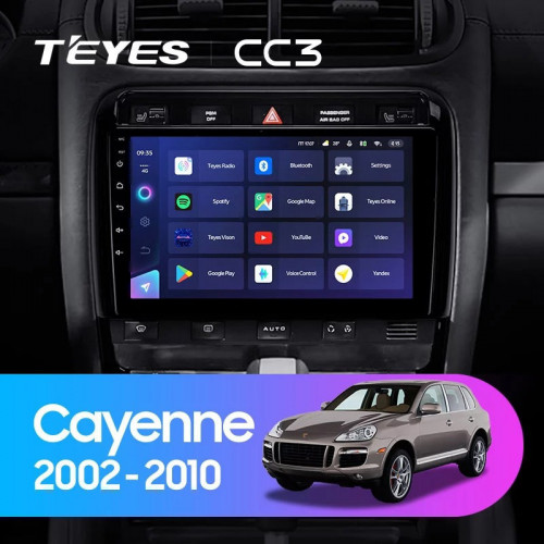 Штатная магнитола Teyes CC3 4/64 Porsche Cayenne I 1 9PA (2002-2010)