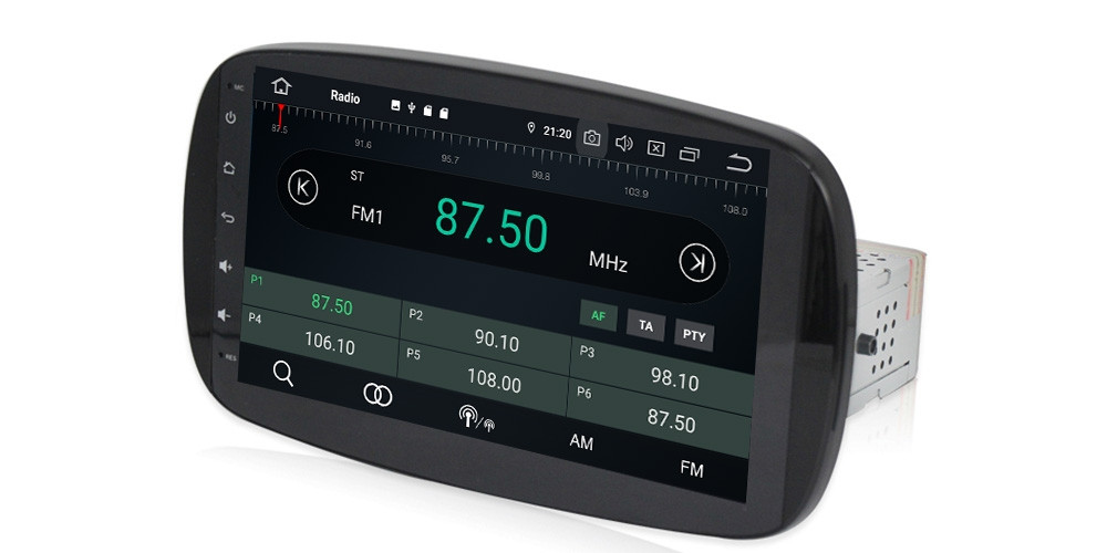 Штатная магнитола Carmedia MKD-M901-P5 Mercedes-Benz Smart 2015-2017