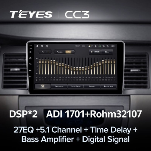 Штатная магнитола Teyes CC3 4/32 Geely SC7 (2011-2015)