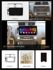 Штатная магнитола Carmedia OL-1614-Q Toyota Land Cruiser Prado 150 2013-2016