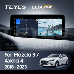 Штатная магнитола Teyes LUX ONE 360 6/128 Mazda Axela 4 (2018-2023) Тип-B Правый руль
