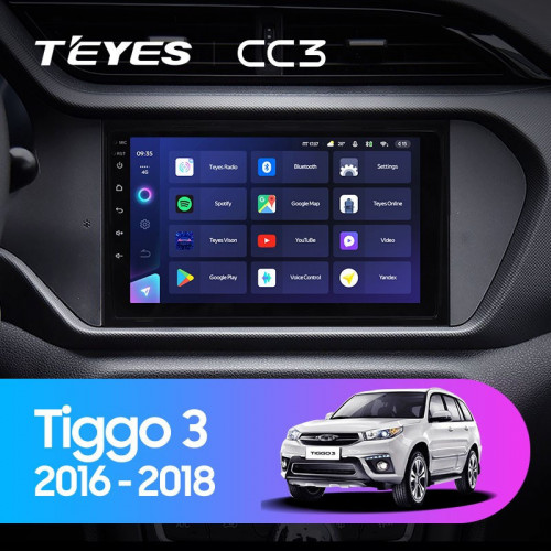 Штатная магнитола Teyes CC3 6/128 Chery Tiggo 3 (2016-2018)