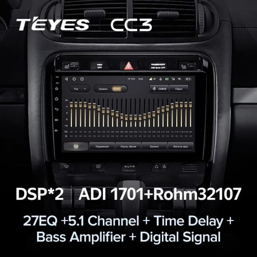 Штатная магнитола Teyes CC3 6/128 Porsche Cayenne I 1 9PA (2002-2010)