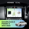 Штатная магнитола Teyes CC4L 6/64 Toyota Corolla Fielder 3 E160 (2012-2021)