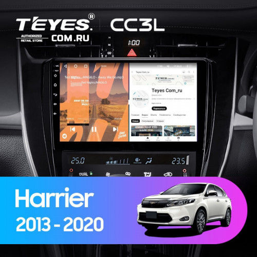 Штатная магнитола Teyes CC3L 4/64 Toyota Harrier XU60 (2013-2020) F1