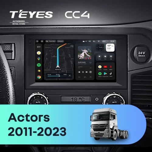 Штатная магнитола Teyes CC4 8/128 Mercedes-Benz Actros (2011-2023)