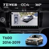 Штатная магнитола Teyes CC4 360 6/64 Zotye T600 (2014-2019)