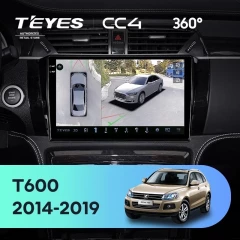 Штатная магнитола Teyes CC4 360 6/64 Zotye T600 (2014-2019)