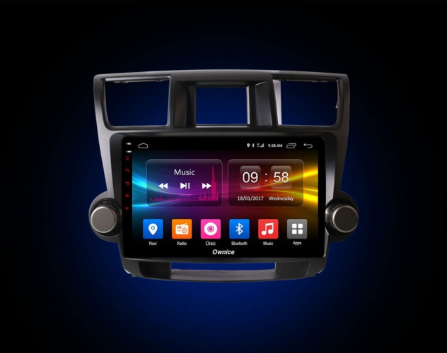 Штатная магнитола Carmedia OL-1616-1-Q Toyota Highlander 2007-2013 U40