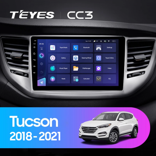 Штатная магнитола Teyes CC3 4/32 Hyundai Tucson (2018-2021)