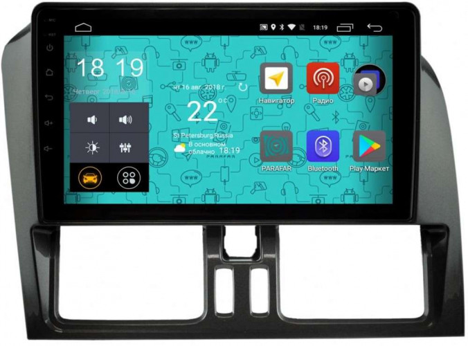 Штатная магнитола Parafar PF189Lite Volvo XC60 (2008-2013)